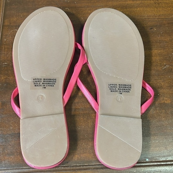 Loft Women’s Modern pink Flip Flops sz 7 - Picture 5 of 8